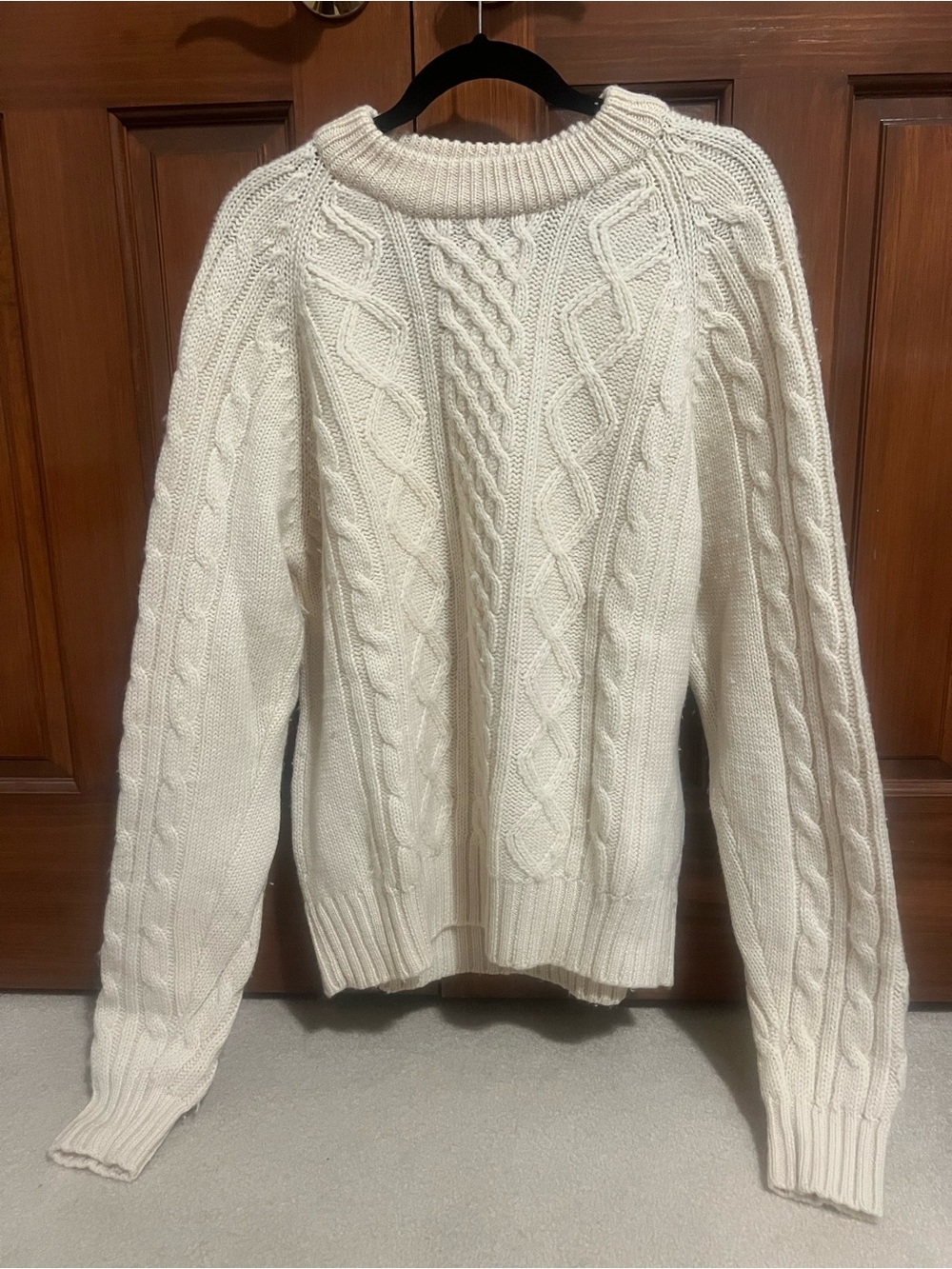 IZOD Cream Cable Knit Sweater